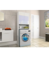 Szafka łazienkowa nad pralke LUNA 64 cm  POŁYSK AKRYL 170